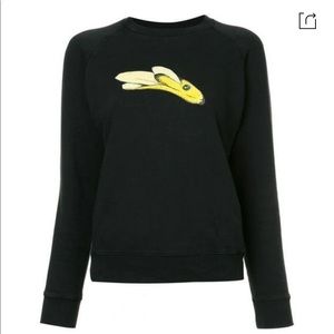 SALE!!!Alexa Chung Banana black sweatshirt